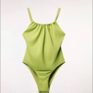 Zara green apple xl bathing suit
